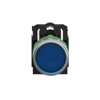 BP lumineux bleu 1O+1F 24V 