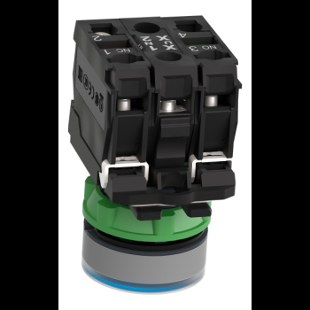  BP lumineux bleu 1O+1F 24V 