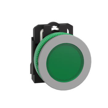  Voyant flush DEL O22 vert 24V 