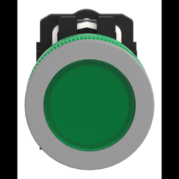  Voyant flush DEL O22 vert 24V 