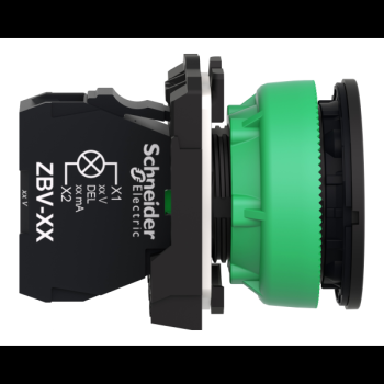  voyant DEL flush vert 24V 