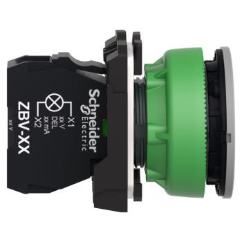  voyant DEL O22 flush rouge 24V 