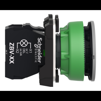  voyant DEL O22 flush rouge 24V 