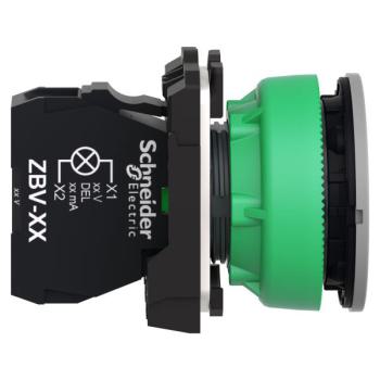  voyant DEL flush vert 230V 