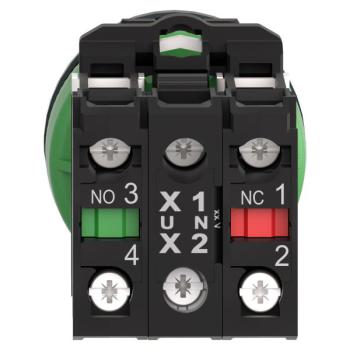  BP lum flush vert 1O+1F 230V 