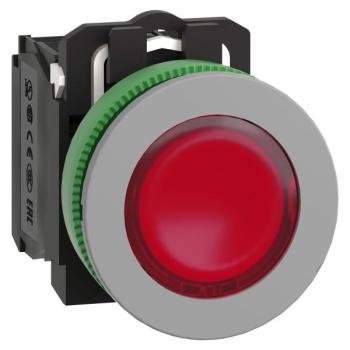  BP lum flush rouge 1O+1F 24V 