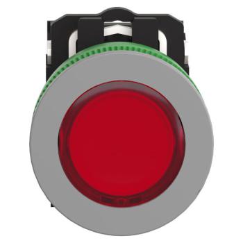  BP lum flush rouge 1O+1F 24V 