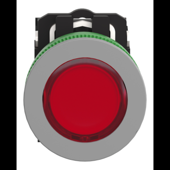  BP lum flush rouge 1O+1F 24V 