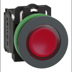 BP lum flush rouge 1O+1F 24V 