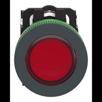  BP lum flush rouge 1O+1F 230V 