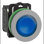  BP lum flush bleu 1O+1F 24V 