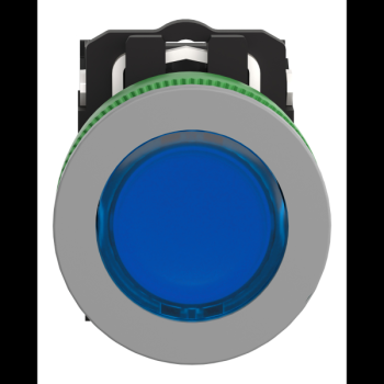  BP lum flush bleu 1O+1F 24V 