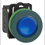  BP lum flush bleu 1O+1F 24V 