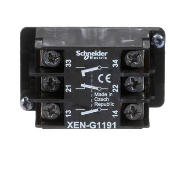  Bloc contact � rappel 1O+2F 2v 