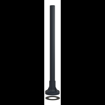  TUBE ALU NOIR 400 MM PIED 