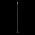  TUBE ALU NOIR 800 MM PIED 
