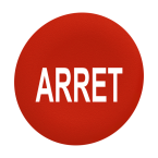  capsule BP flush 'ARRET' rouge 