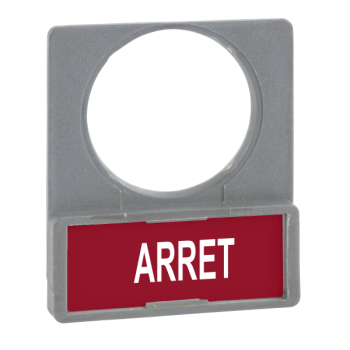  Porte-tiquette plat 30x40 gri 