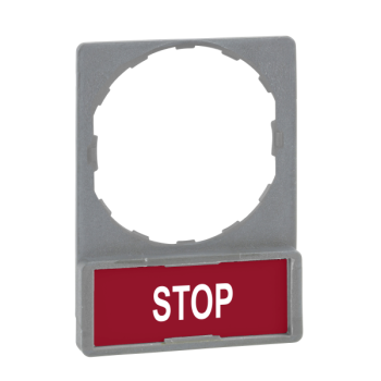  Porte-tiquette plat 30x40 gri 