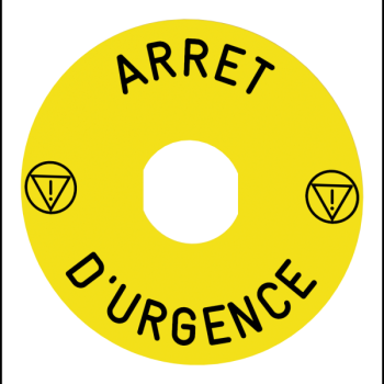  ETIQUETTE ARRET URGENCE 