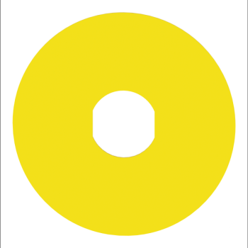  Etiquette circulaire jaun 