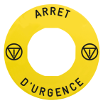  ETIQUETTE JAUNE ARRET D U 