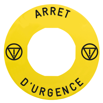  ETIQUETTE JAUNE ARRET D U 