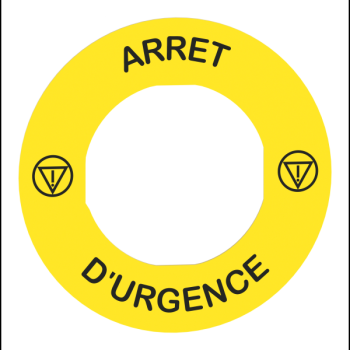  ETIQUETTE JAUNE ARRET D U 