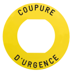  ETIQUETTE COUPURE URGENCE 