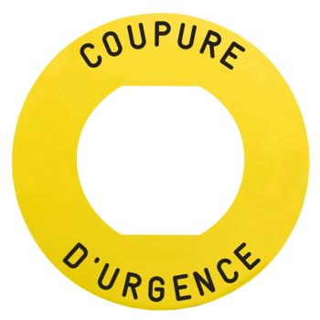  ETIQUETTE COUPURE URGENCE 