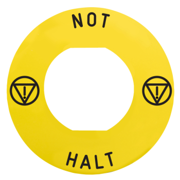  ETIQUETTE NOT HALT ZBZ160 