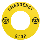  ETIQUETTE JAUNE EMERGENCY 