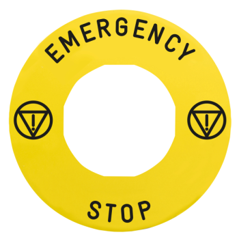 ETIQUETTE JAUNE EMERGENCY 