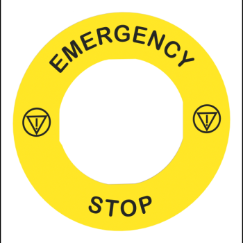  ETIQUETTE JAUNE EMERGENCY 