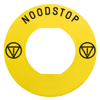  ETIQUETTE NOODSTOP ZBZ160 