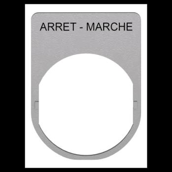  Etiquette 30x40 m�tal marqu�e 