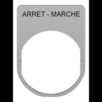  Etiquette 30x40 mtal marque 